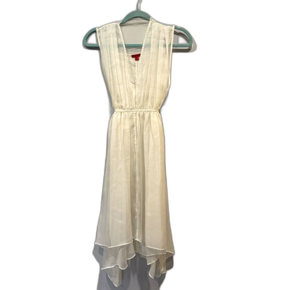 Spanx Sheer Nightgown Dress Lingerie Honeymoon Bridal White Romantic Women S/M